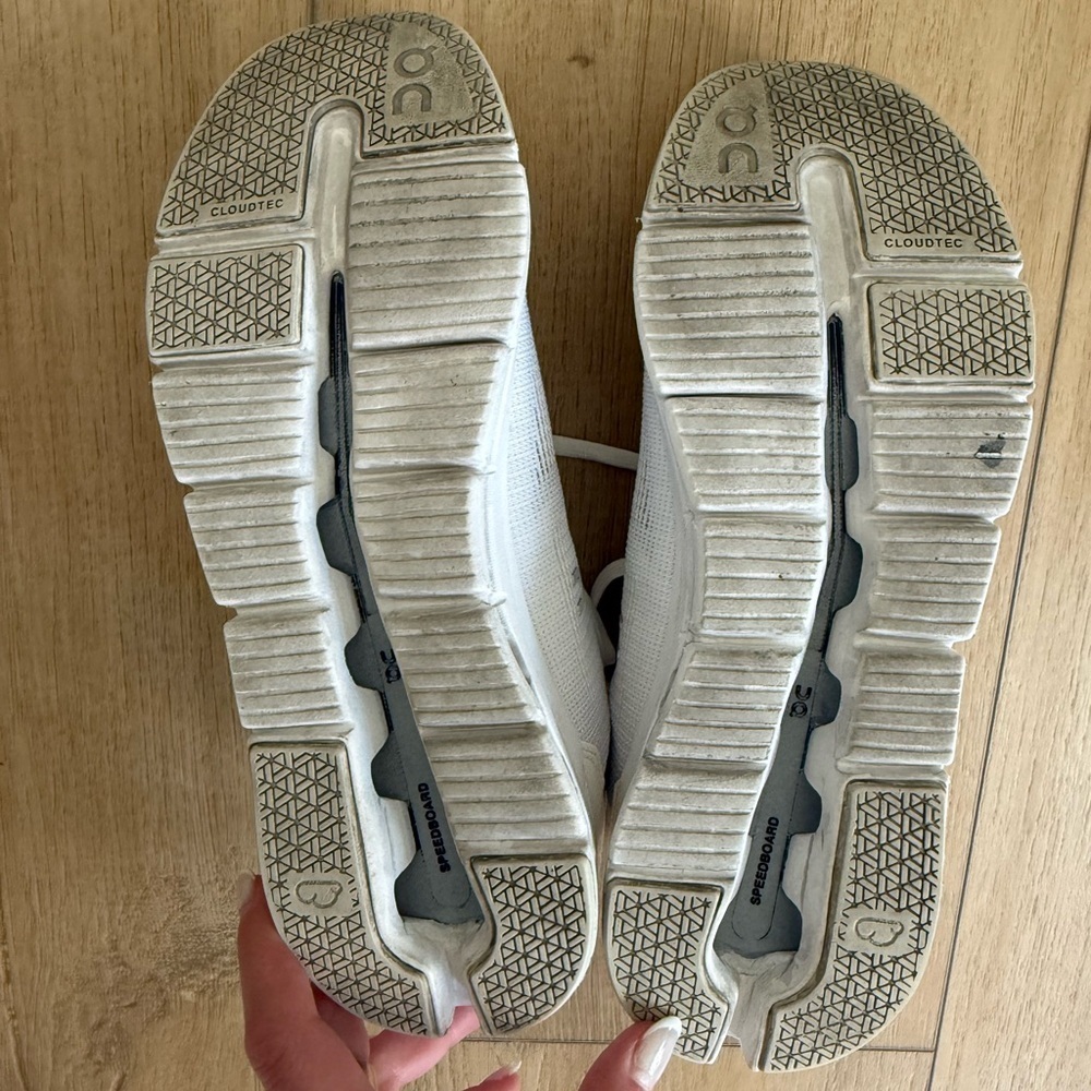 On Running White Athletic Sneakers - Picture 4 of 4